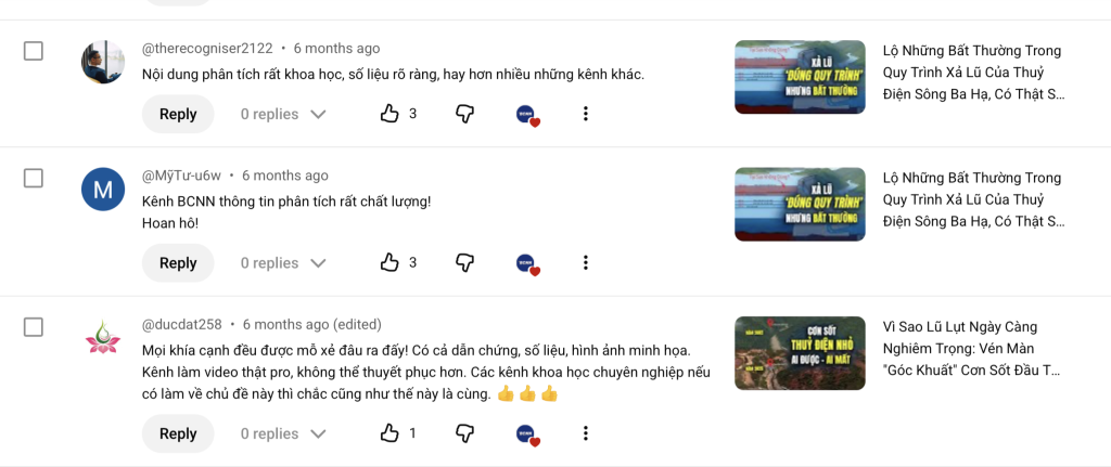 Khán giả khen BCNN